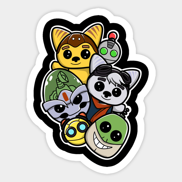 Ratchet and Clank cute Sticker by sullyink